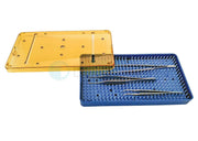 SteriBest Trays, Sterilization Instrument Tray A-CP471S Base, Lid, Mat 7.5x4x.75