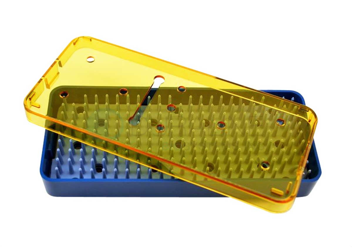 SteriBest Trays, Sterilization Instrument Tray A-CP614 Base, Lid, Mat 6x2.5x.75