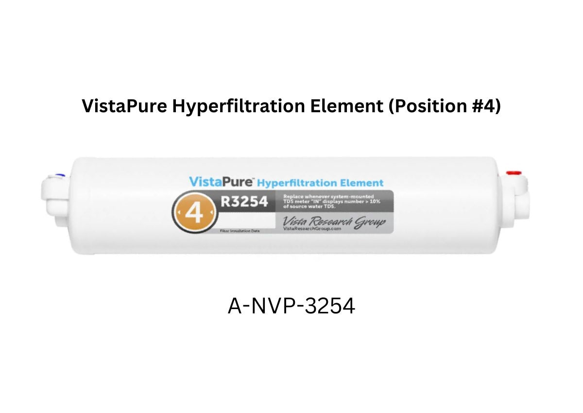VistaPure V3000  Replacement Filter Hyperfiltration Element (Position #4), 1/ea