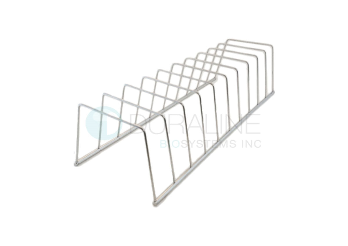 Pouch Sterilization Racks, Stainless Steel, 5 slots SteriBest OEM # PR-L0944-5, 1.5" spacing