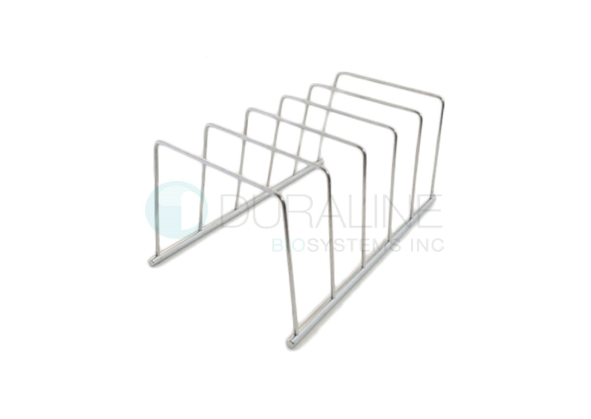 Pouch Sterilization Racks, Stainless Steel, 5 slots SteriBest OEM # PR-L0944-5, 1.5" spacing