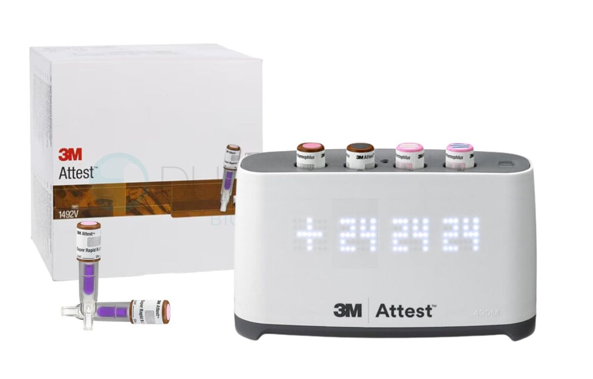 3M Mini Auto-Reader for Super Rapid 490M Starter Kit  with Super Rapid Biological Indicators, 24 Minute Results, 50/box