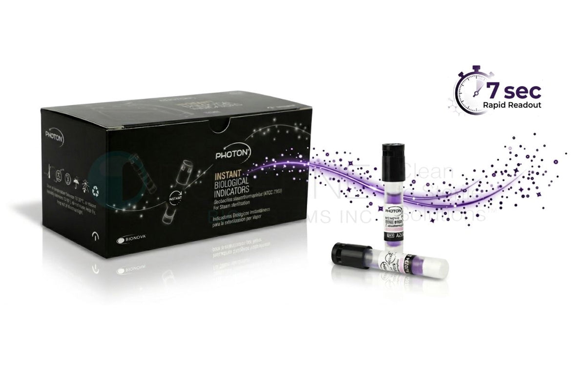 Photon Ultra Rapid Self-Contained Biological Indicator for Steam, 7 Second Results, 50/Box