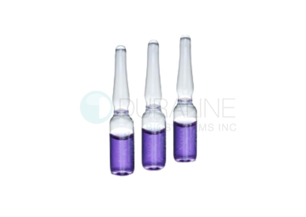 Self-Contained Spore Ampoules for Monitoring Liquid Steam Sterilization, with Log 6 spore population, Size:  47mm X 10.6mm x 1ml (volume), 50/box