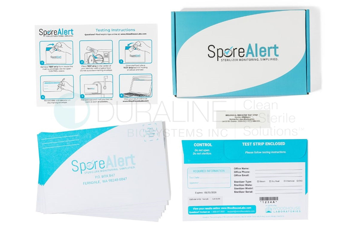 SporeAlert Biological Indicator Test with Culture Service, 26/box