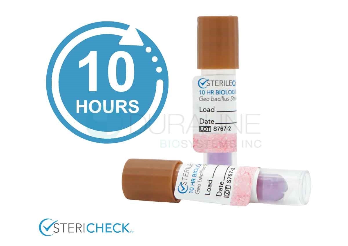 Biological Indicators for Steam Sterilizers, 10 Hour Readout, 25 per box