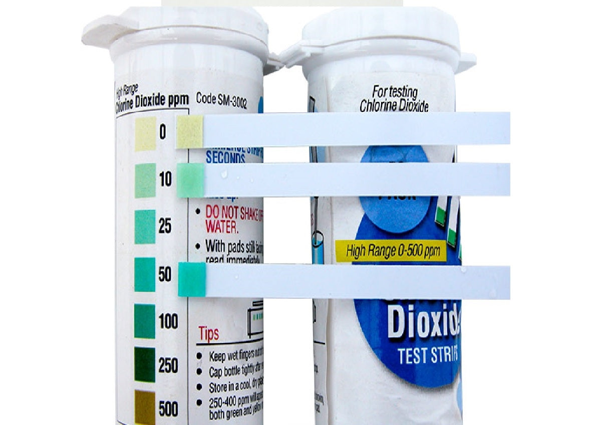 Chloride Dioxide SMT Wide Range PPM Test Strips, 50/bottle