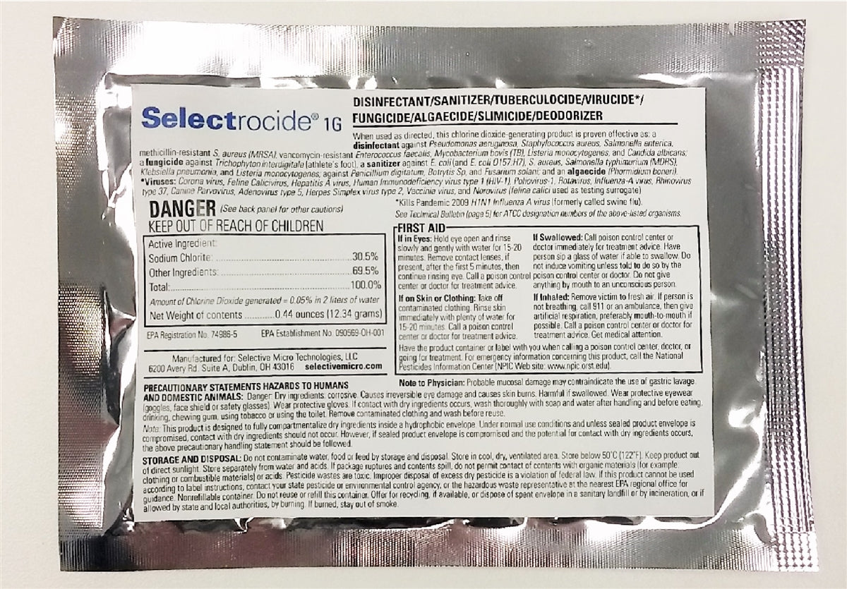 1G Hospital Grade Solution, EPA-approved, Concentrate (makes 2.5 gallons)