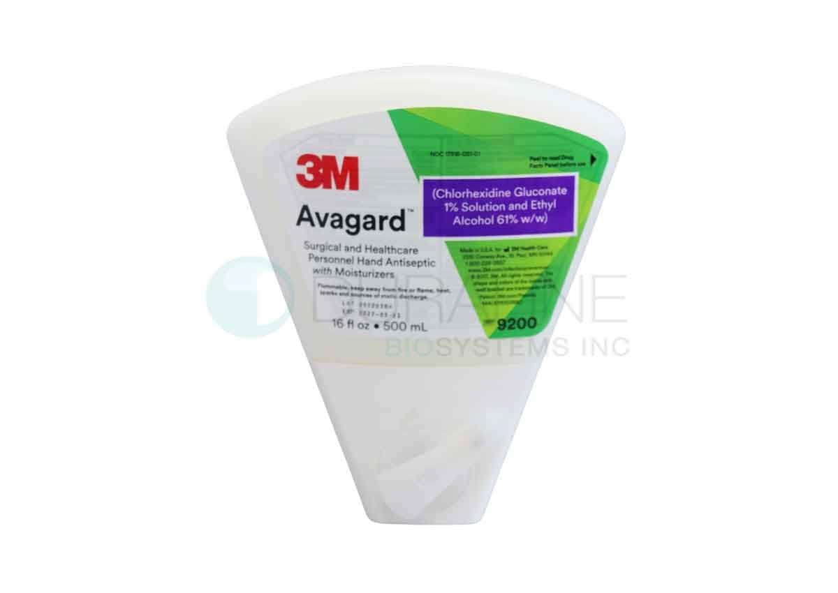 3M™ Avagard™ Surgical and Healthcare Personnel Hand Antiseptic with Moisturizers 9200, 500 mL Dispenser Bottle, 8/case