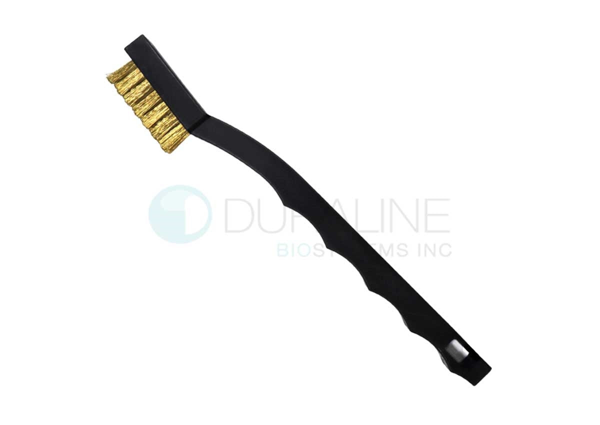 Cleaning Brushes with Brass Bristles, Narrow, 7" long, 3 brushes/pack,