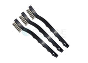 Instrument Cleaning Brushes, Stainless Steel Bristles, Narrow, 7" long, 3 per pack