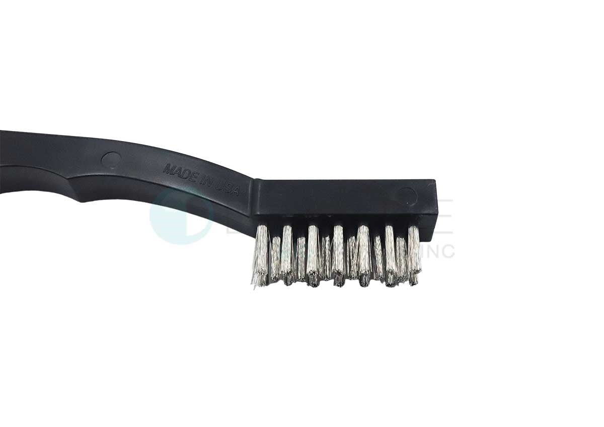 Instrument Cleaning Brushes, Stainless Steel Bristles, Narrow, 7" long, 3 per pack