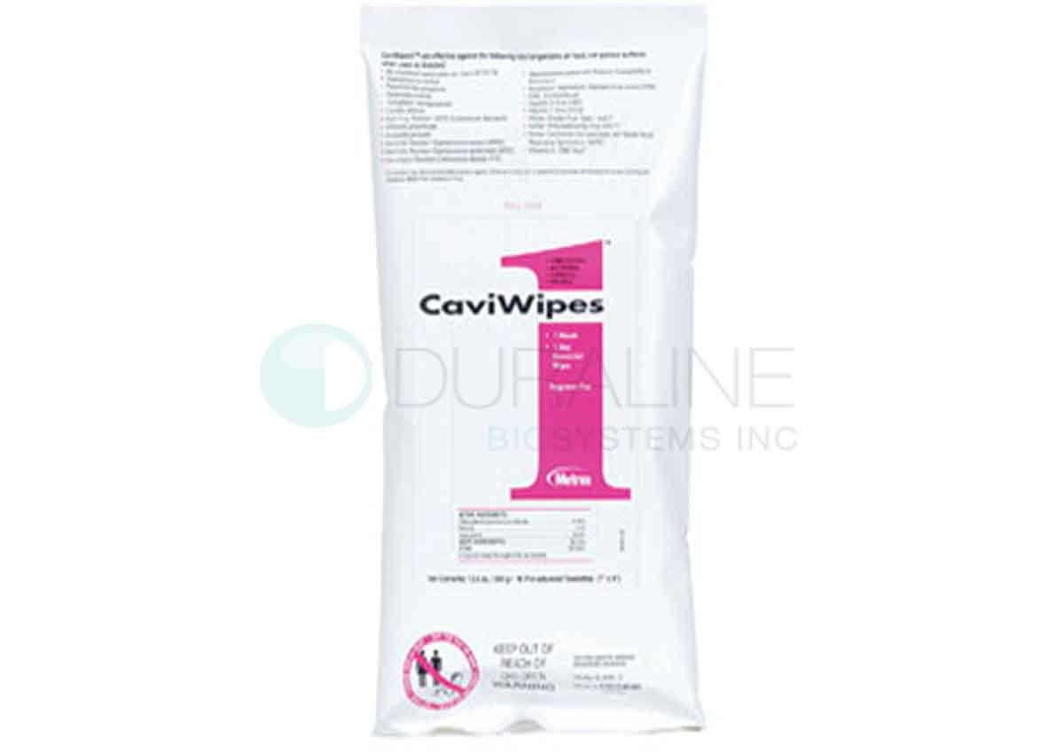 CaviWipes1 Surface Disinfectant Flat Packs 13-5224 7" x 9" 45 wipes/pack, 20 packs/case