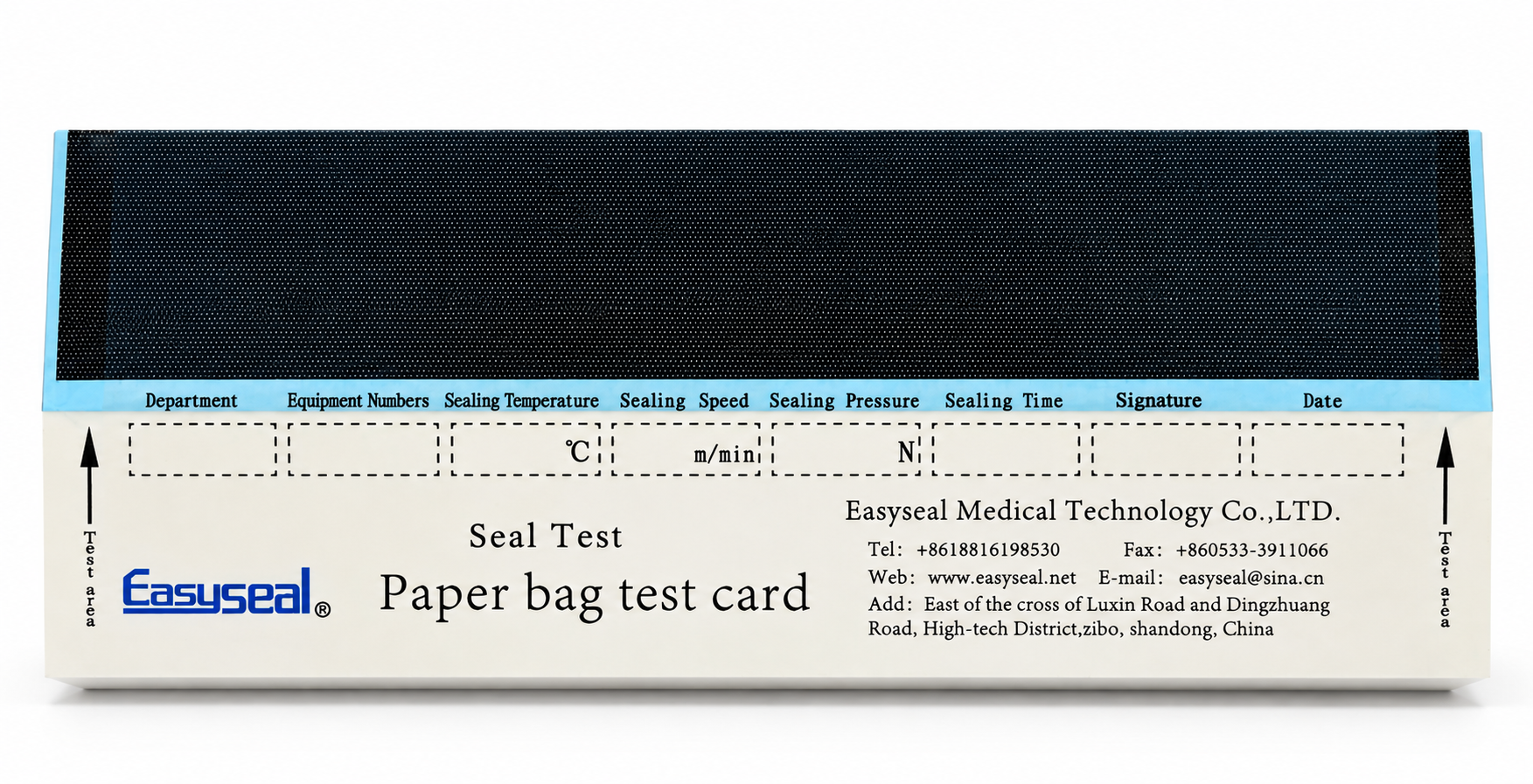 Easyseal High-Temperature Seal Test Cards | C-EZHT | 100/Box – Duraline ...