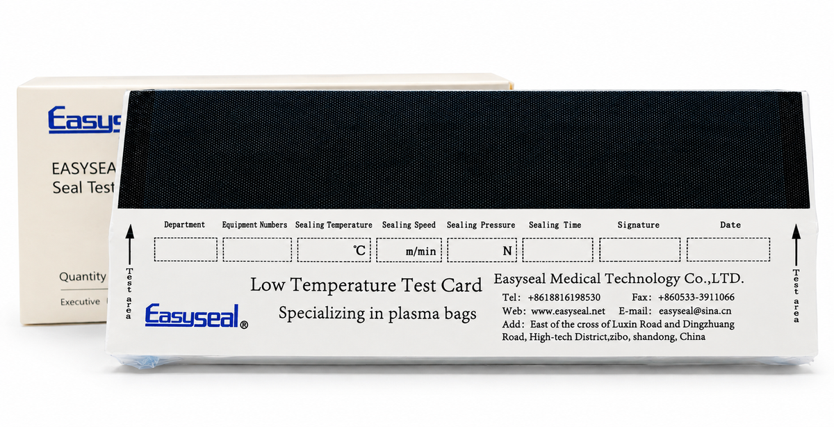 Easyseal Low-Temperature (120°C) Heat Sealer Test Cards, 100/Box