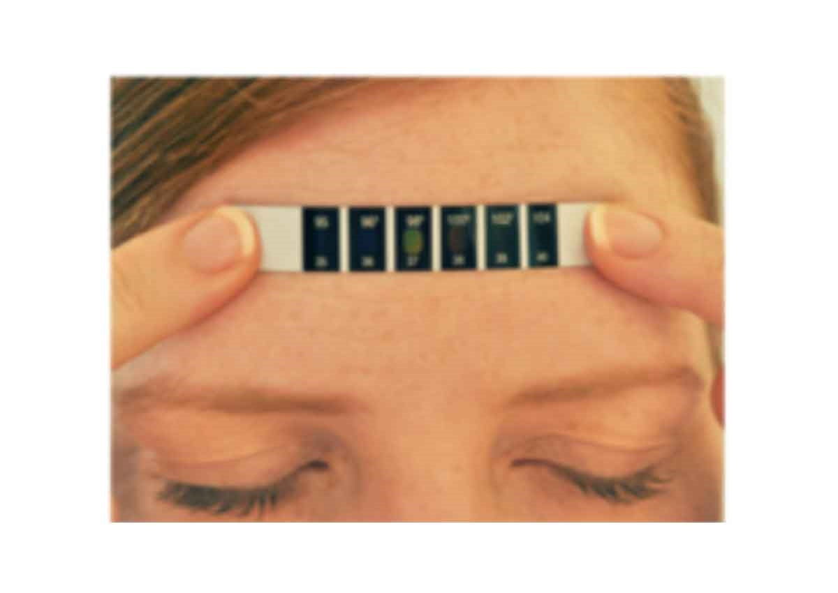 Reusable Forehead Thermometer Strips 100 test strips per pack
