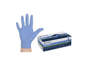 Halyard AQUASOFT Blue Nitrile Exam Gloves Small 300 gloves/box, 10 boxes/case