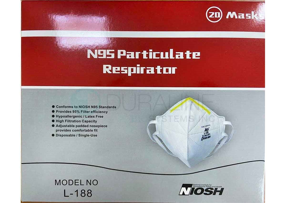 Harley L-188 N95 Respirators 20 per box