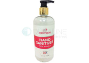 Medyskin Hand Sanitizer Gel, with 70% Alcohol, 16 oz. with Pump Top, 12 bottles/case