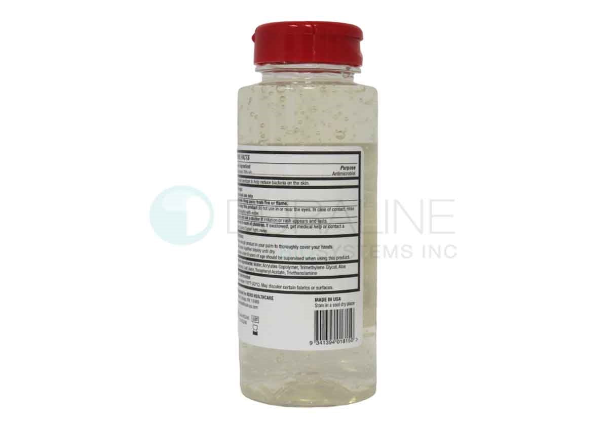 Hand Sanitizer Gel, with 70% Alcohol, 8 oz. Squeeze Bottle