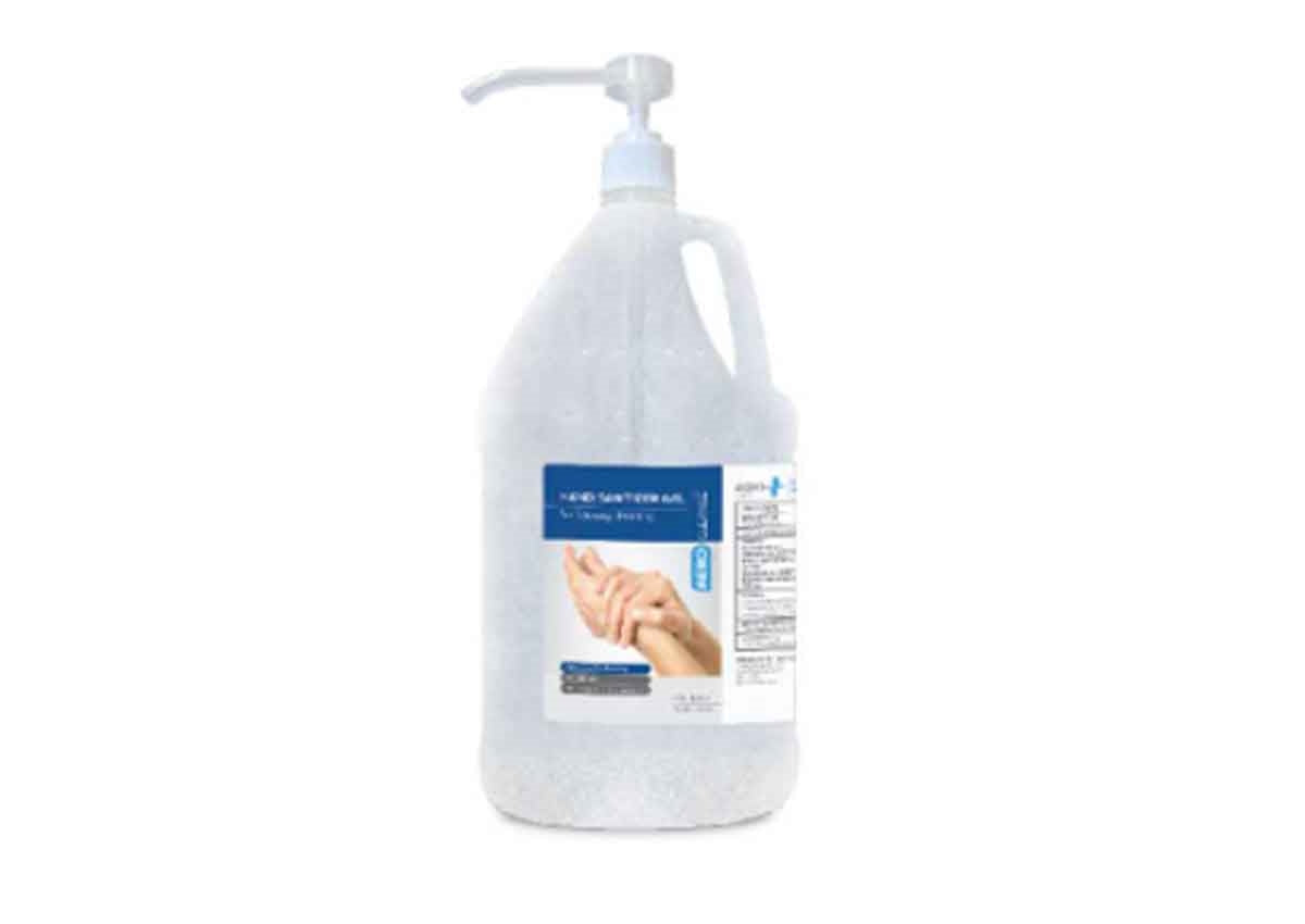 AeroCleanse Hand Sanitizer Gel, with 70% Alcohol, 1 Gallon with Pump Top, 4 bottles/case
