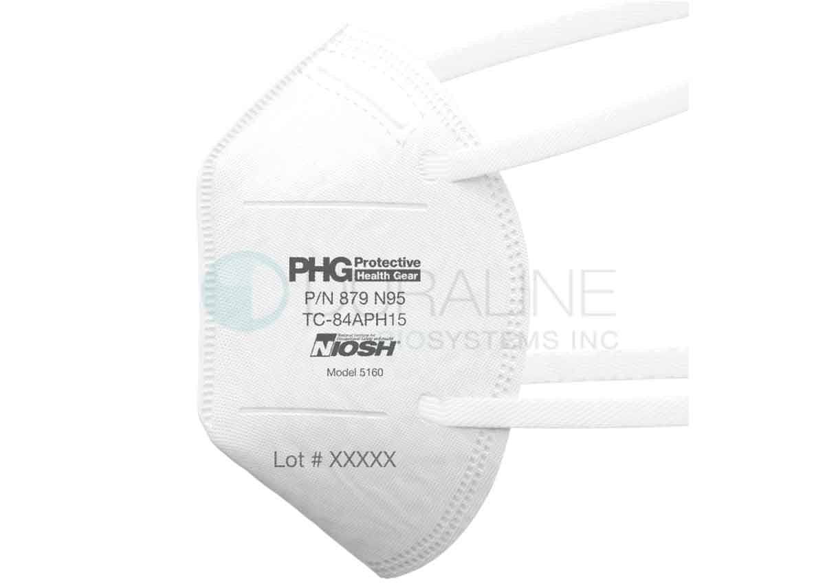 N95 Model 5160 Face Masks, with Head Straps, Made in the USA, Individually Wrapped
