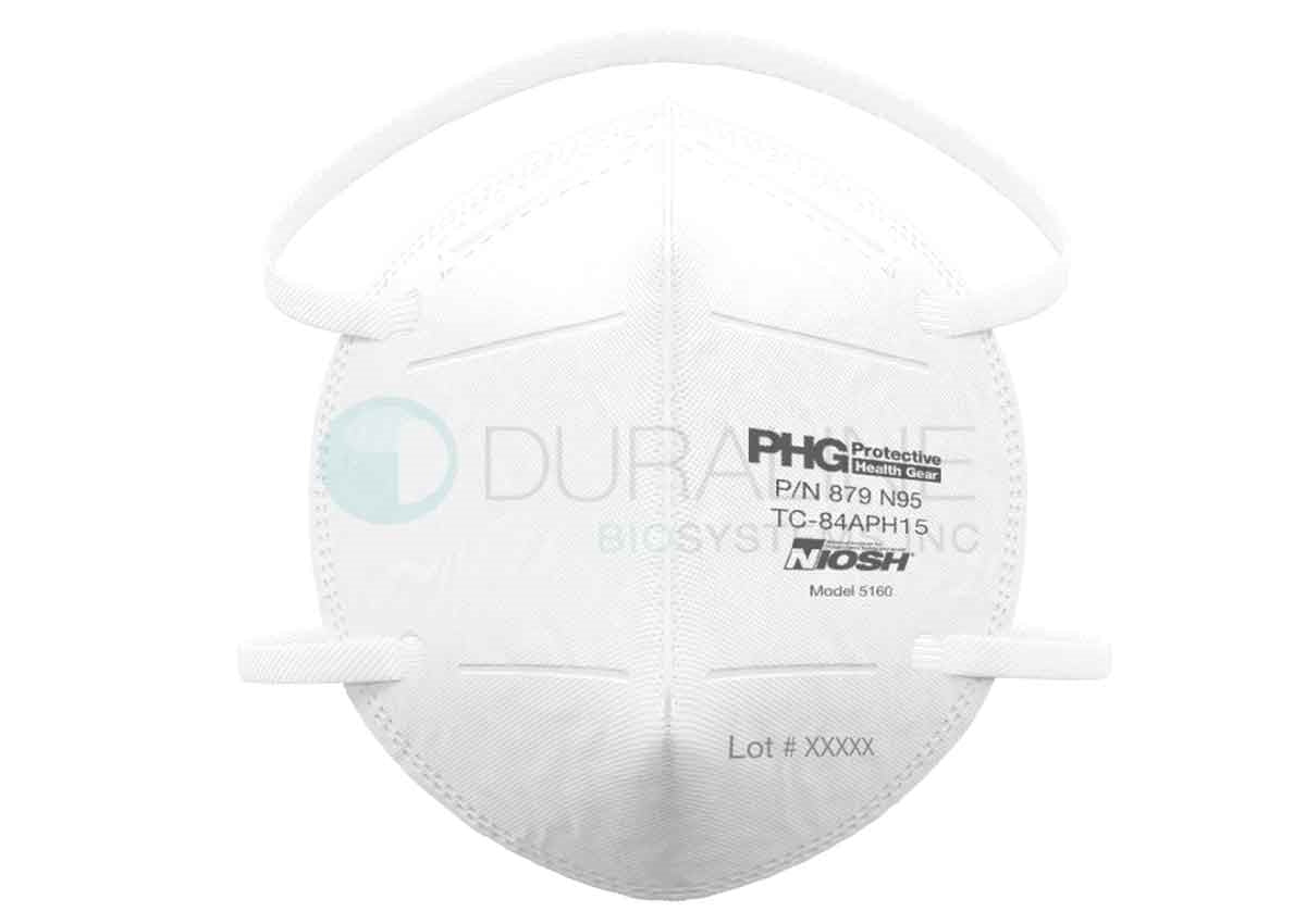 N95 Model 5160 Face Masks, with Head Straps, Made in the USA, Individually Wrapped