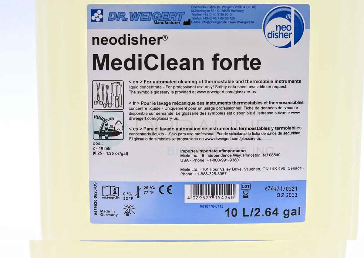 Neodisher MediClean Forte Detergent, 5 Liters or 10 Liters