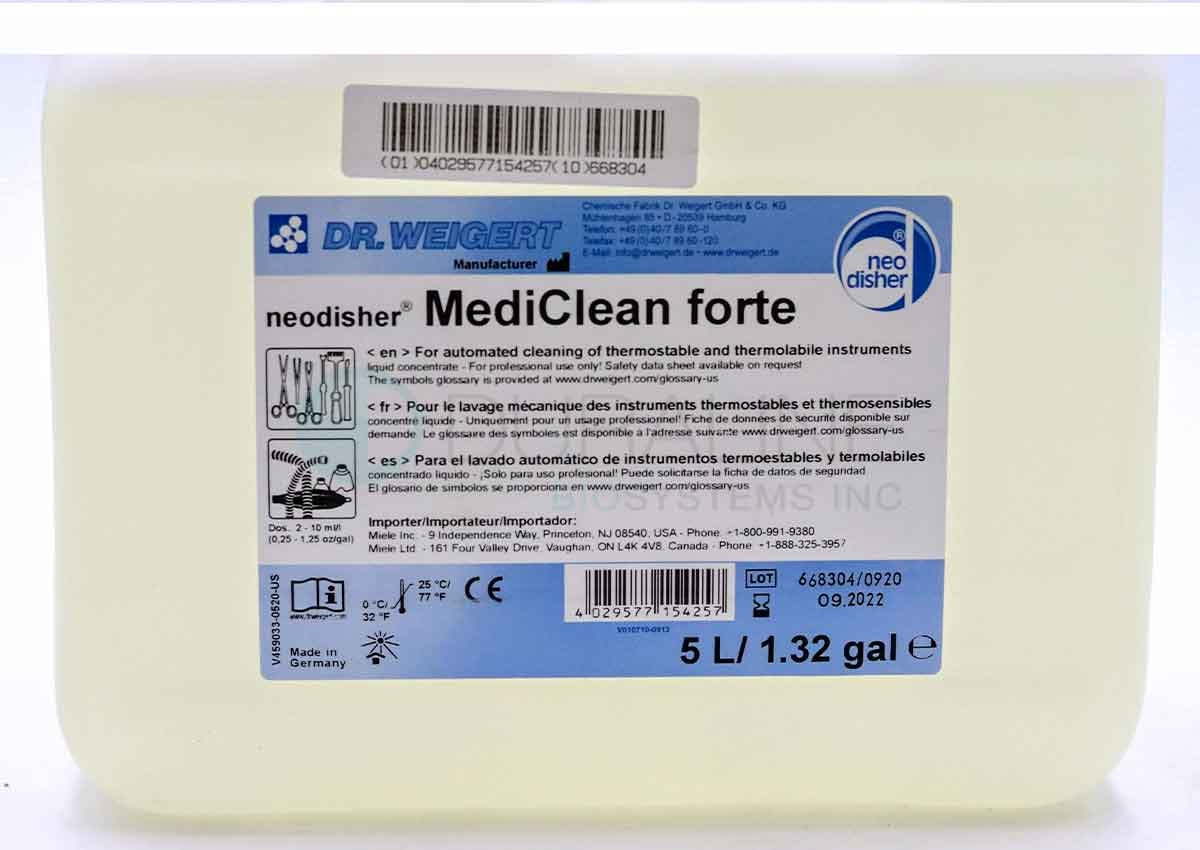 Neodisher MediClean Forte Detergent, 5 Liters or 10 Liters