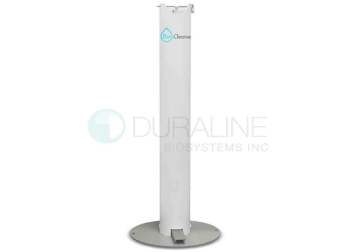 DuraCleanse Pedal Activated Sanitizer Dispenser with Free 32 oz Hand Sanitizer Gel