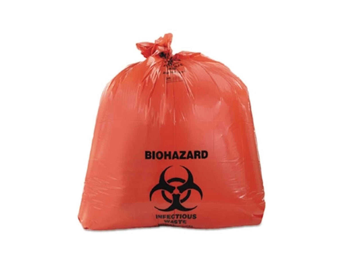 Plasdent Biohazard Can Liner Red 10 Gallon, 250/Pk PS8653