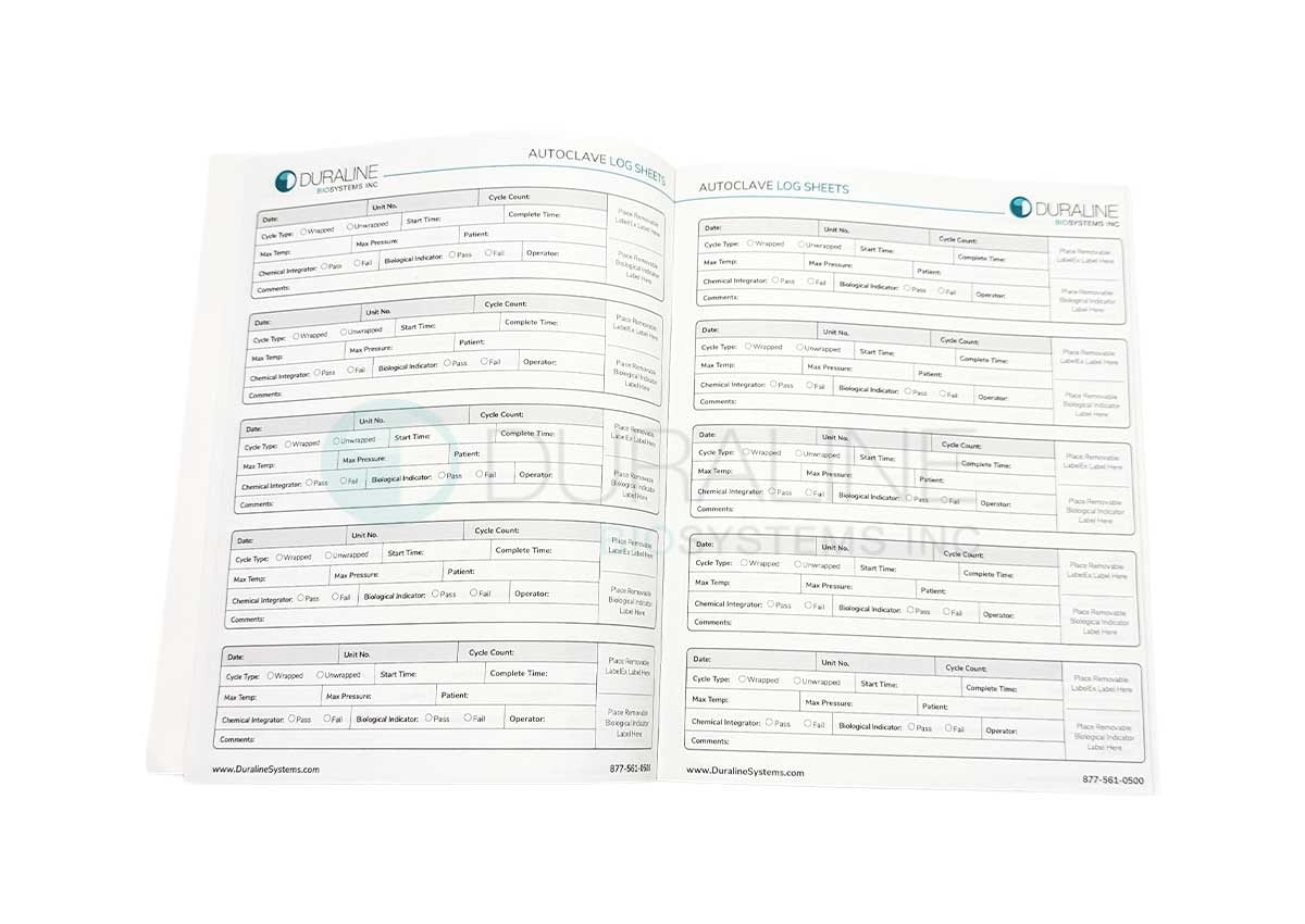 Autoclave LogBook for Steam Sterilizers