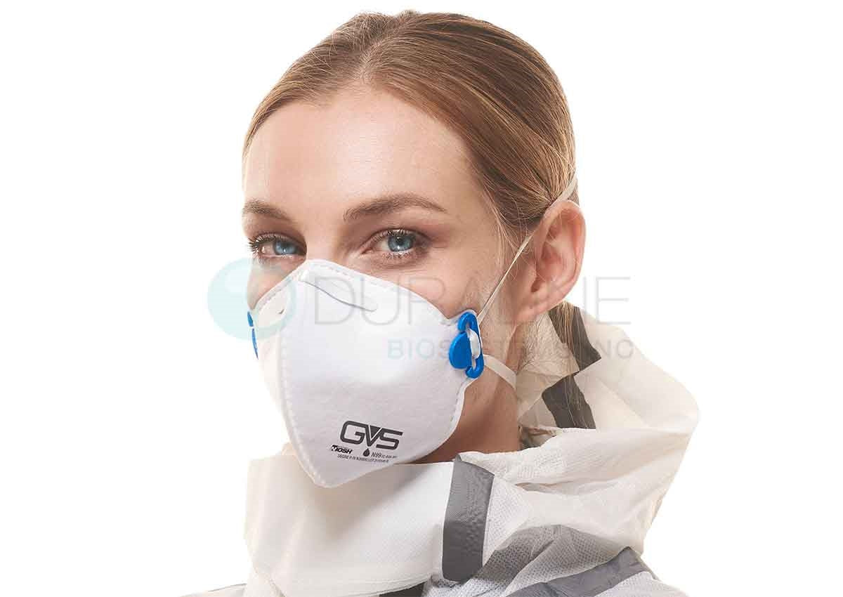 GVS Segre N31000 NIOSH approved N99 Respirators, 15 individually wrapped masks/box