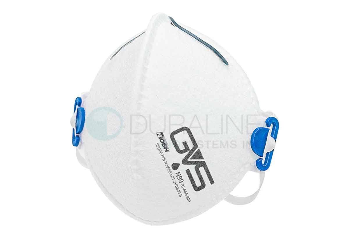 GVS Segre N31000 NIOSH approved N99 Respirators, 15 individually wrapped masks/box