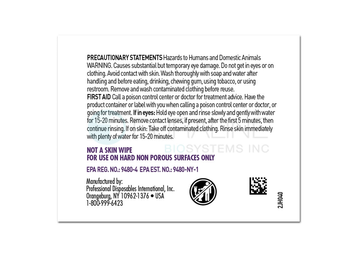 Super Sani-Cloth Germicidal Disposable Wipes H04082 5" x 8" Large individually wrapped wipes, 50/box, 10 boxes per case