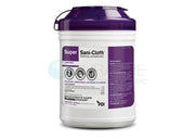 Super Sani-Cloth Germicidal Disposable Wipes Q55172 6" x 6-3/4" 160/canister, 12 canisters/case