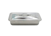 Stainless Steel Instrument Tray with Handle Cover, Medium