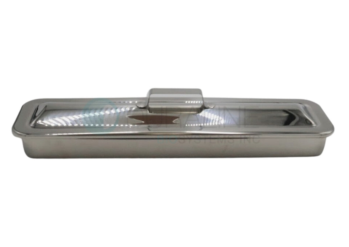 Stainless Steel Instrument Tray with Handle Cover, Large