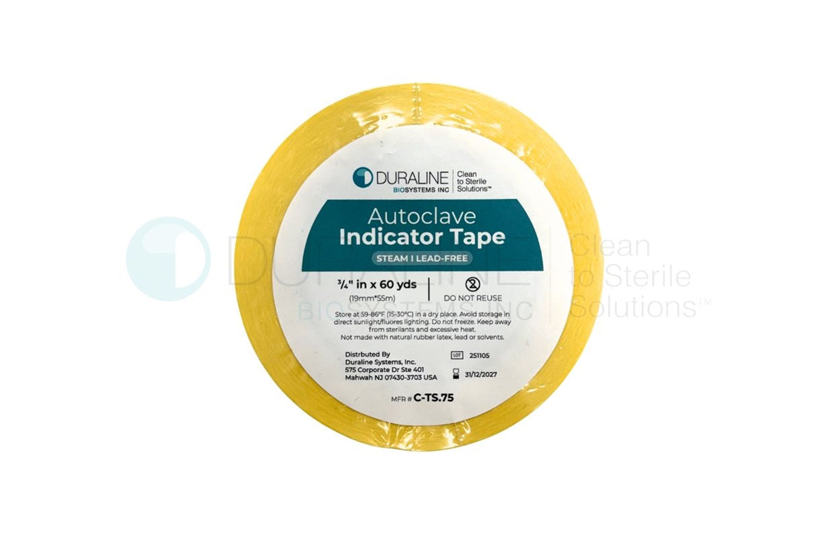 Chemical Indicator Tape for Steam and Chemical Vapor Sterilization C-TS.75  0.75" x 180'