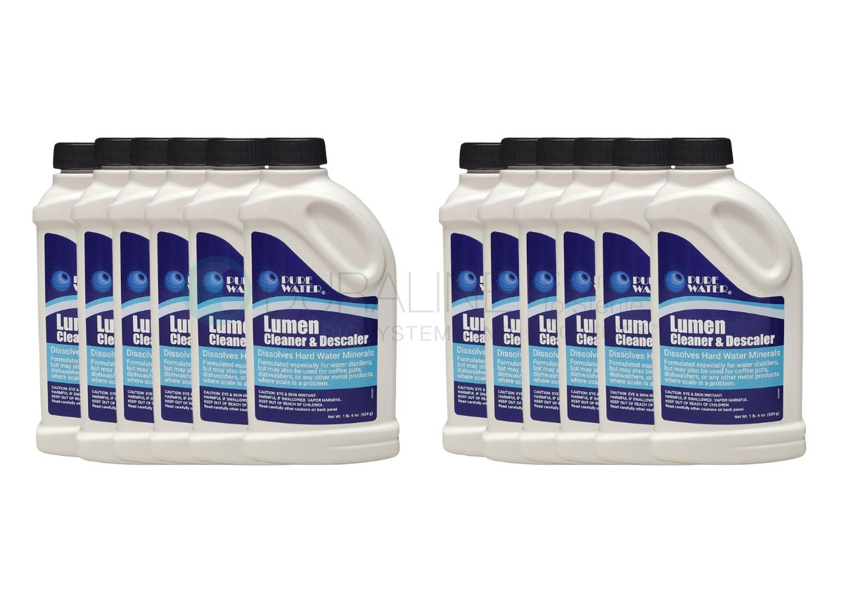 Lumen Water Distiller Cleaner & Descaler, 12 bottles/case