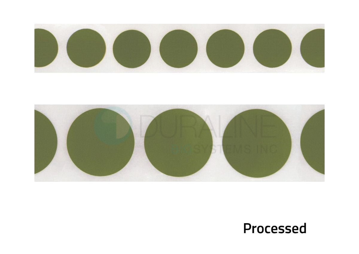 Steri-Dot Process Indicators for EO Gas Sterilizers, 1 inch diameter, 1,000 per roll