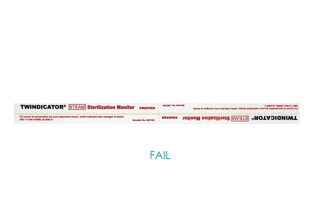 Twindicator 8 inch Chemical Indicator Strip, 250/box