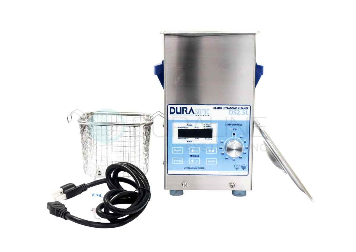 Durasonic DS2.5L Ultrasonic Cleaner, 0.5 Gallon (2.5 Liters) with basket, lid and power cord