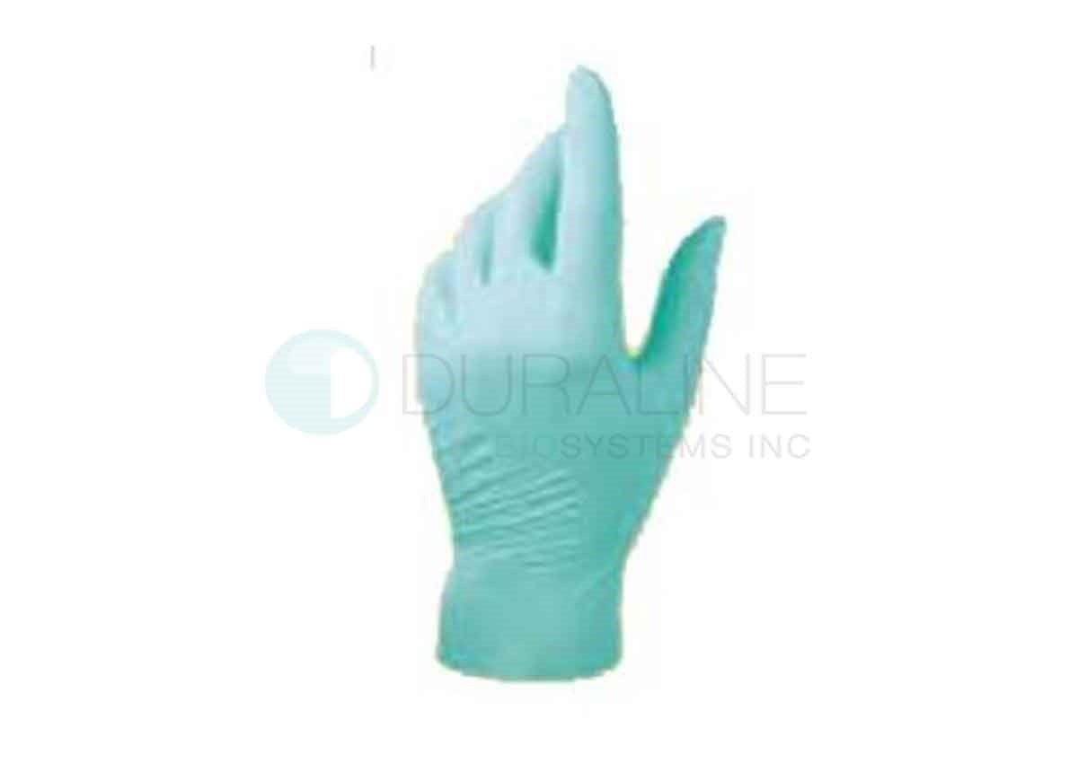 Blossom Nitrile Exam Gloves, Latex-Free, Powder-Free, Non-Sterile, Teal Blue, Textured Fingers, 100/Box Large BM 45228