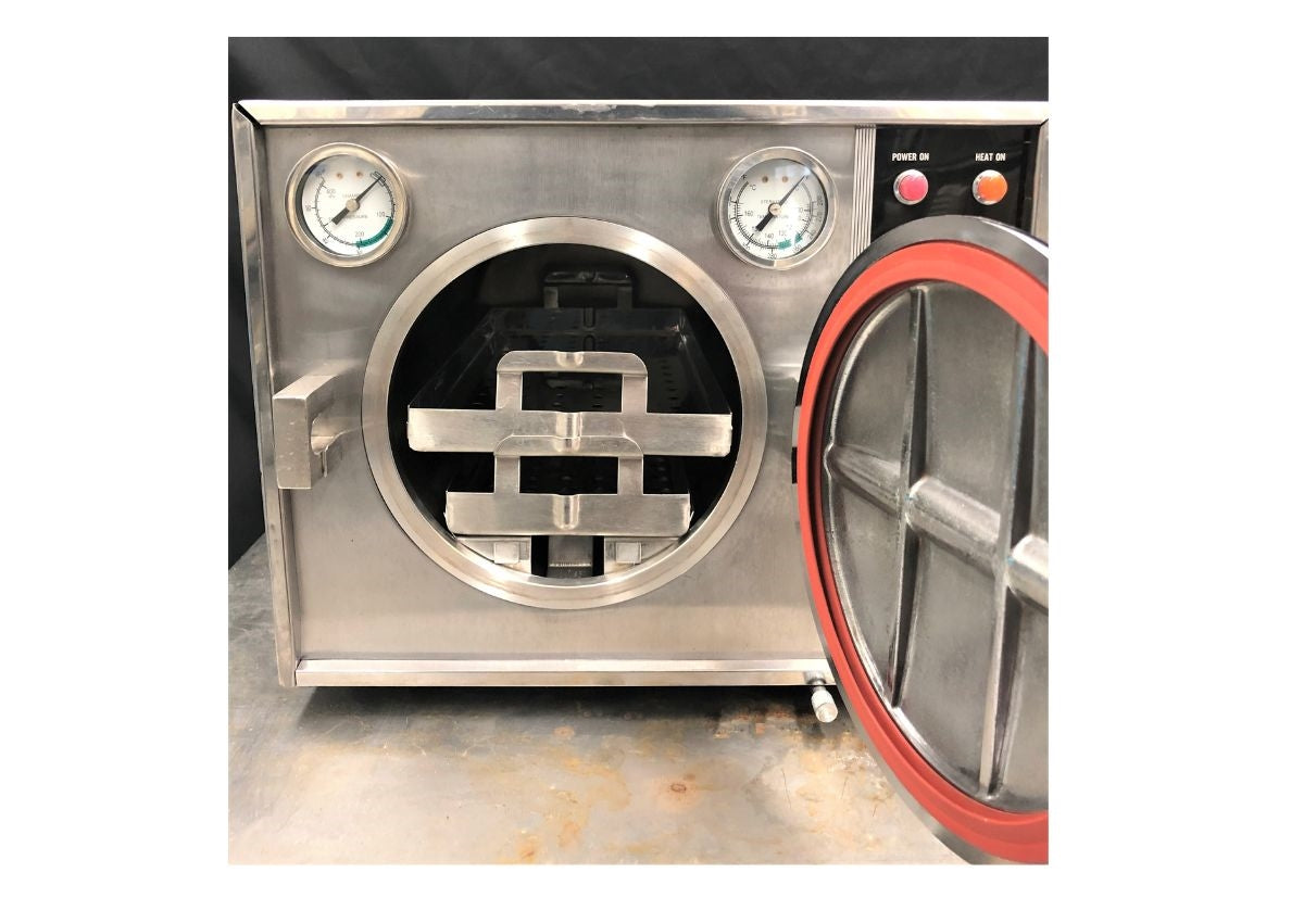 Pelton & Crane OCM Omniclave autoclave in good working condition with 30-day parts and labor warranty