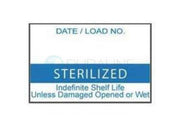 Labelex Single-Ply Blue "Sterilized" Labels 1000/roll, 12 rolls/pk