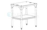 New Market Forge Sterilizer Stand 95-6060 with adjustable shelf and feet, 28 inches high