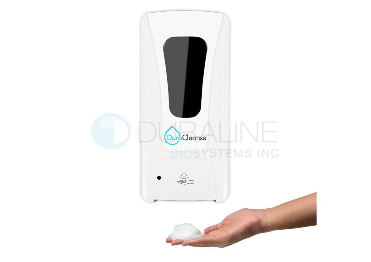 DuraCleanse Foaming Hand Soap Dispenser, Automatic Sanitizer Dispenser, Touchless, 1000mL refillable tank