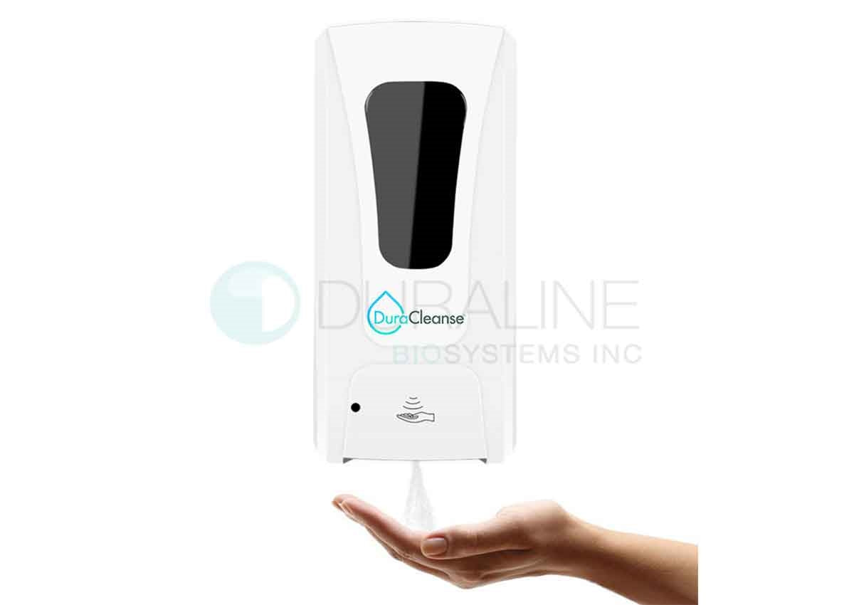 DuraCleanse Spray Hand Soap Dispenser, Automatic Hand Sanitizer Dispenser, Touchless, 1000mL refillable tank