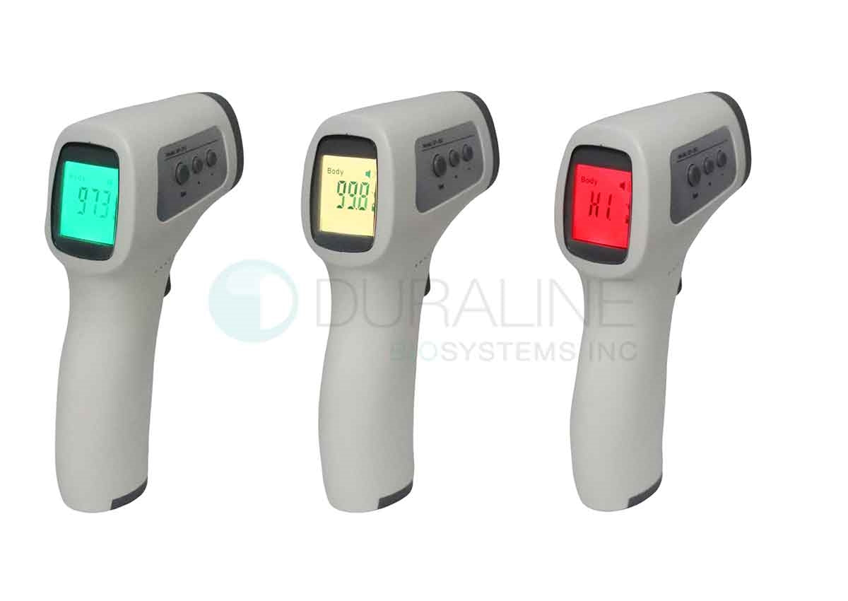 Infrared Forehead Thermometer, Model GP-300, Color-Changing Non-Contact